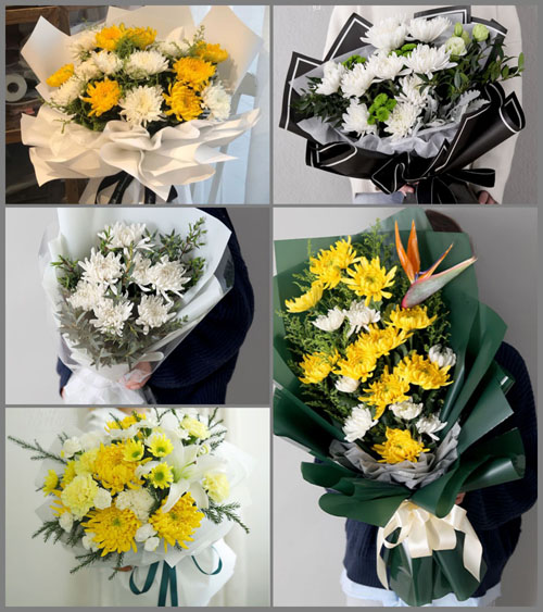 河南南阳邓州市赵集镇河北村白事花束代送